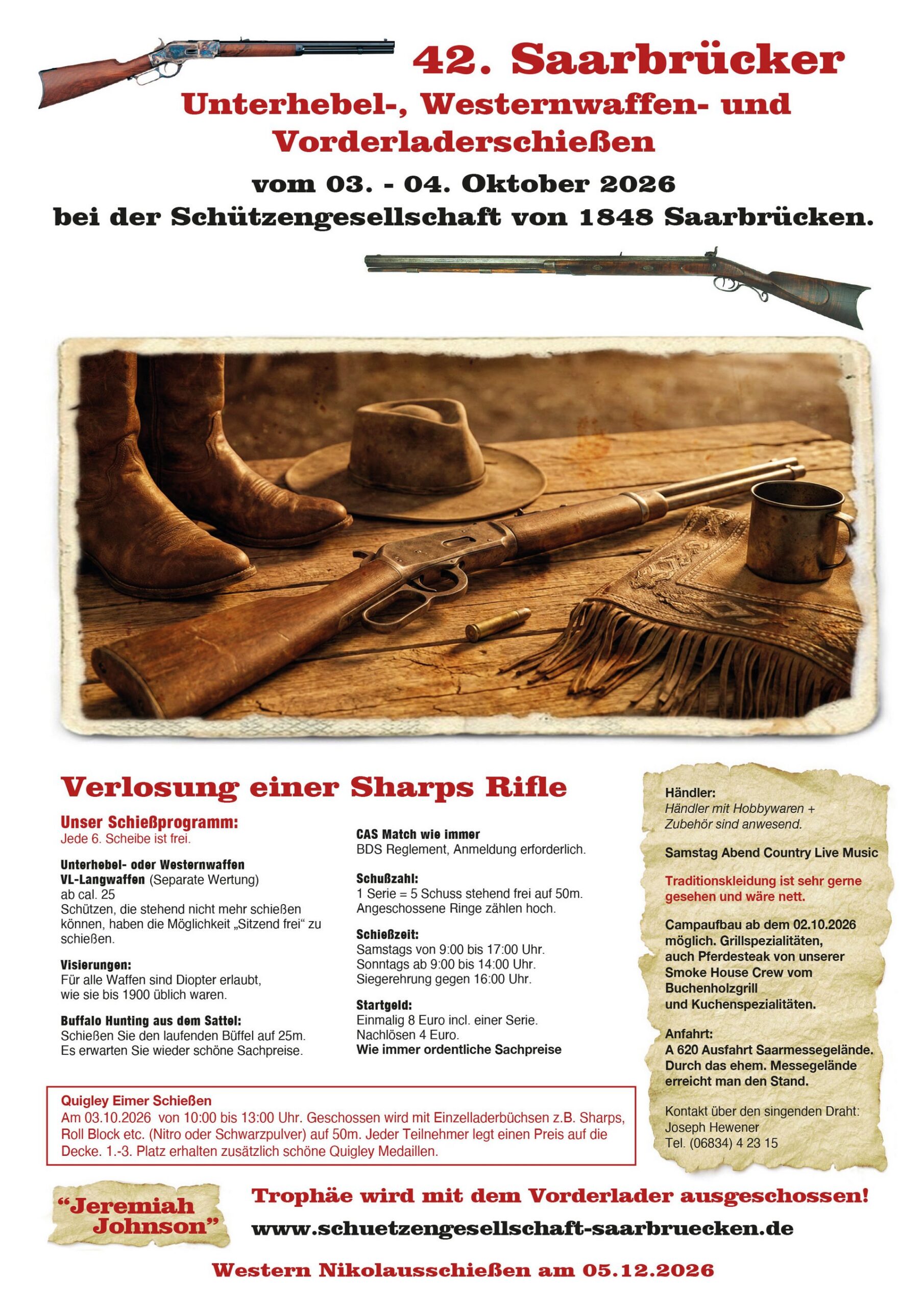 Schützengesellschaft 1848: Herbstlager 2026 am 3./4.10.2026